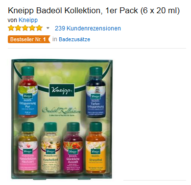 Kneipp Bade-Öl Kollektion zum Verschenken