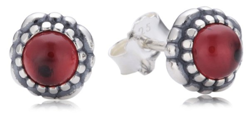 Pandora Ohrstecker Granat Stories leicht reduziert