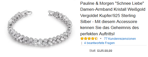 Schnee Liebe Armband von Pauline & Morgen