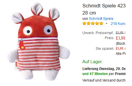 Sorgenfresserchen Biff reduziert bei Amazon