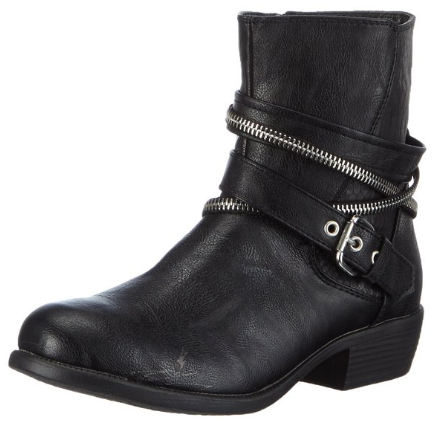 Supremo Stiefel für Frauen & Mädchen; Rocker & Reißverschluss