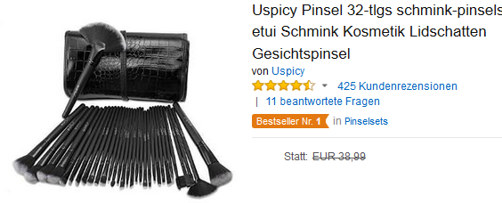 Uspicy Pinselset reduziert