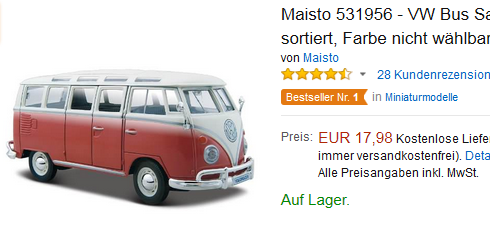 VW-Bus-Modell von Maisto