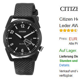 Citizen Armbanduhr reduziert - AW0015-08EE