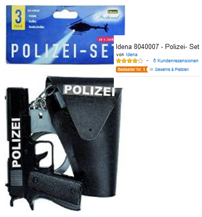 Polizei-Set Spielzeug für Kinder billig bei Amazon
