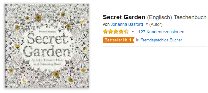 Secret Garden: englisches Buch zur Selbsthilfe, gegen Stress