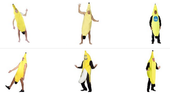 Bananenkostüm, Verkleidung für Erwachsene