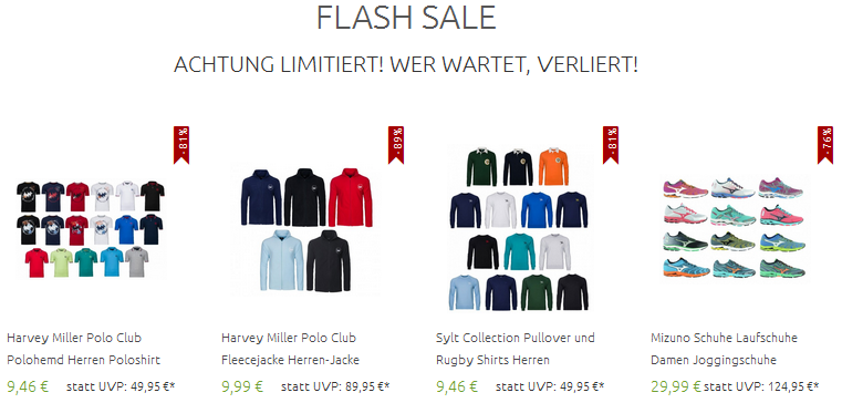 Flash Sale bei Outlet46