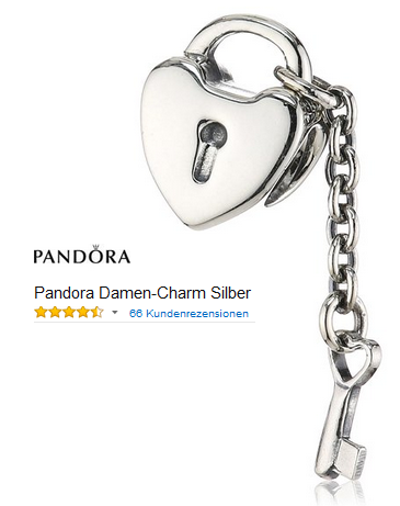 Pandora Charm: Schlüssel zu meinem Herzen