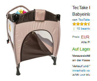 TecTake-Bett für Kinder & Babys günstig