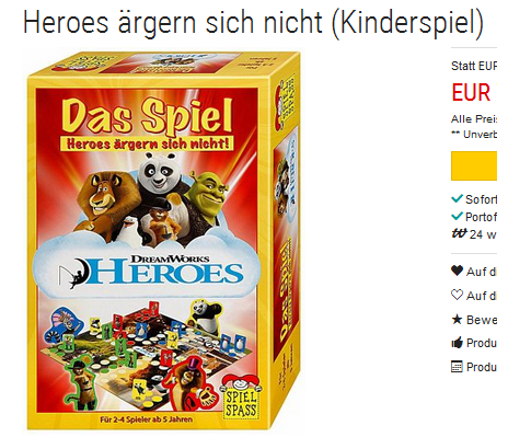 Heroes ärgern sich nicht stark reduziert