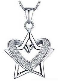 Latigerf Kette mit Stern & Herz