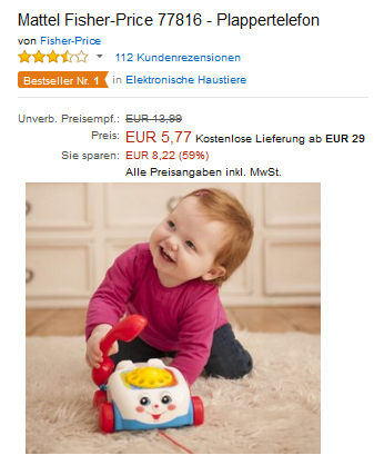 Plappertelefon günstige Geschenkidee