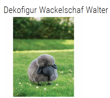 Wackelschaf Walter: lustige Geschenkidee