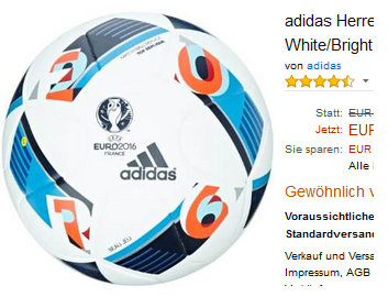 Fußball adidas Ball EURO16