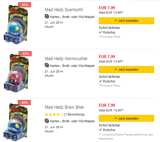 Mad Hedz billig bestellen