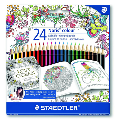 Noris colour 24 Buntstifte nur 5,01 Euro mit Versand (Johanna Basford Edition)