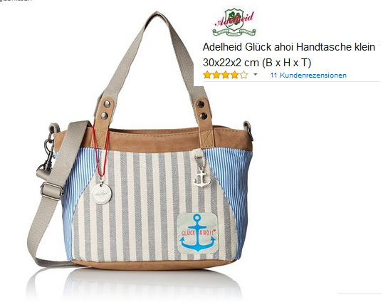 Glück ahoi von Adelheid - Schultertasche & Handtasche