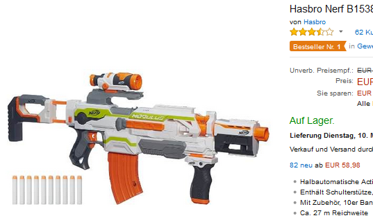 N-Strike Elite Modulus Blaster reduziert & versandkostenfrei