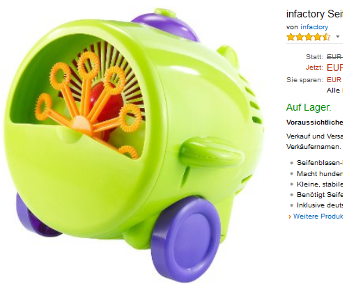 Seifenblasen-Maschine von infactory