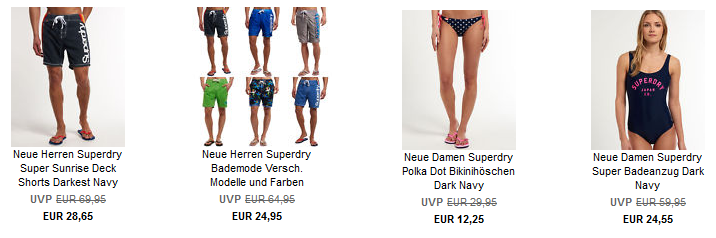 Superdry Badesachen