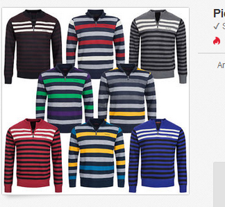 gestreiftes Sweatshirts von Pierre Cardin