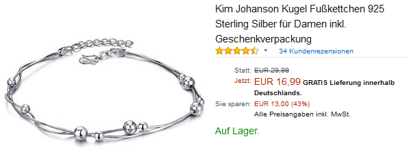 Fußkettchen von Kim Johanson