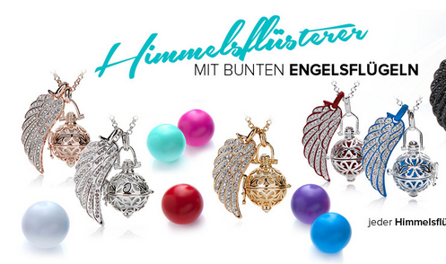 Himmelsflüsterer mit bunten Engelsflügeln