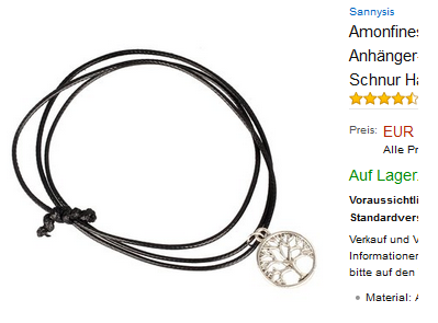 Sannysis Kette zum Schnäppchenpreis Tree of Life