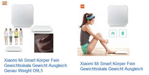 Xiaomi Mi Smart Körperwaage mit App