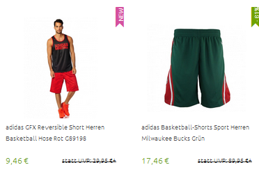 adidas Shorts & kurze Hosen billig bei Outlet46