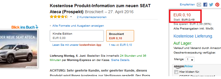versandkostenfrei bei Amazon bestellen Trick Tipp