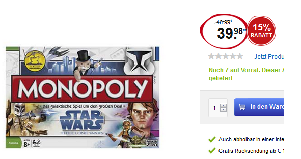 Star Wars Monopoly