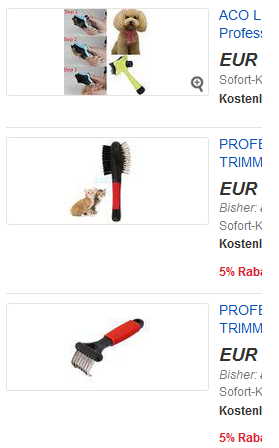 Tierbürsten billig bei ebay