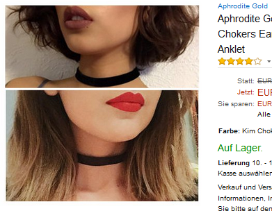 Choker-Halskette von Aphrodite Gold - 5,95 Euro