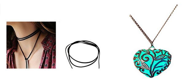 Ketten von KiwiTwo nur 3,99 Euro - Choker-Kette und Herz-Anhänger