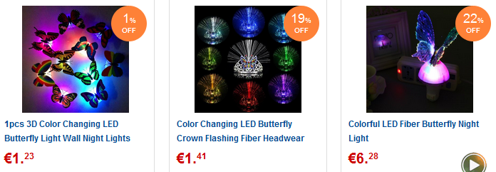 LED-Schmetterlinge & Gadgets billig bei GearBest