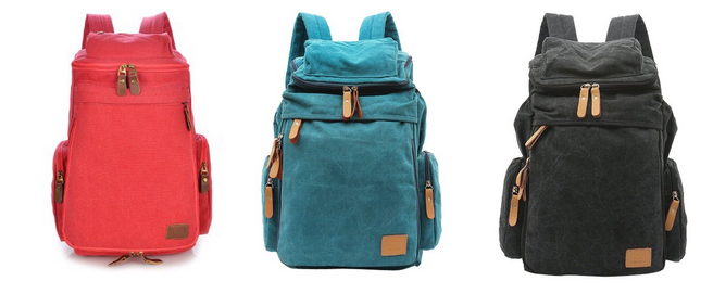 Retro-Rucksack im Vintage-Stil - Männer & Frauen billig bei Amazon