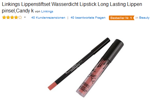 Likings Lippenstift billige 3,14€ & versandkostenfrei bei Amazon