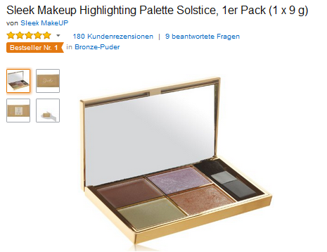 Sleek MakeUP Schminkset Solstice nur 11,87 Euro