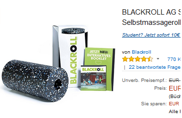 Blackroll Standard mit mittlerer Härte reduziert bei Amazon