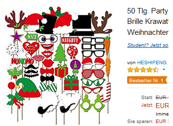 Requisiten & Partyset für Fotos an Weihnachten & im Advent