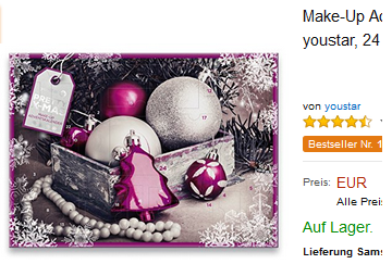 Adventskalender mit Beauty & Make-up