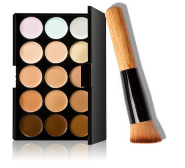 Concealer-Palette + Make-up-Pinsel = Schnäppchen