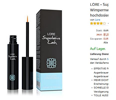 Superlative Lash von LORE, Wimpernserium & Augenbauenserum