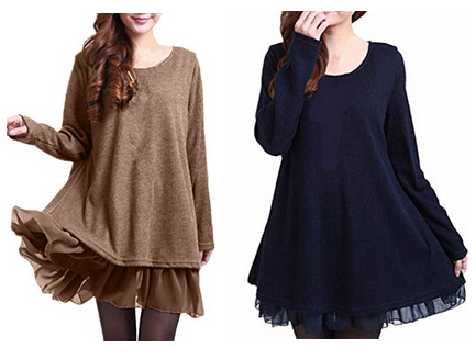 ZANZEA langes, weites Kleidchen & Oberteil für Frauen
