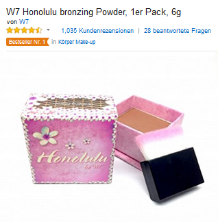 W7 Honolulu Puder & Make-UpW7 Honolulu Puder & Make-Up