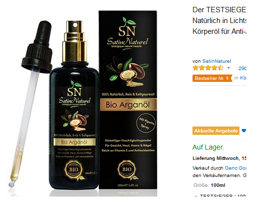 Bio Arganöl von SatinNaturel 