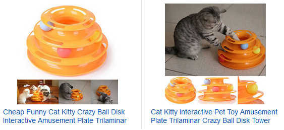 Katzenspielzeug Pyramide mit Bällen zu Gadgetpreisen