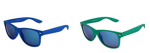 bunte Wayfarer-Retro-Sonnenbrille bei Amazon, Männer & Frauen